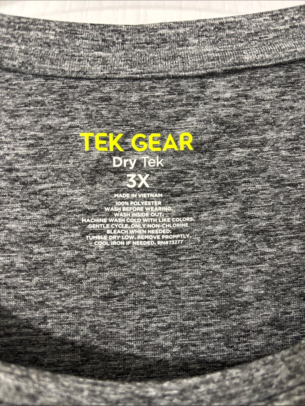 tek gear Gray Heather Performance Tank Top - Picture 2 of 4